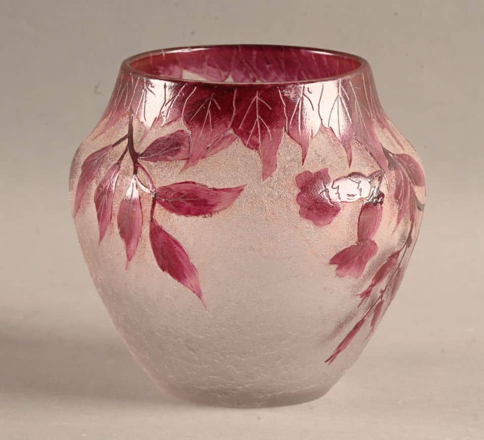Vase LEGRAS mauve