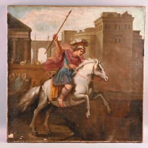 ECOLE LIEGEOISE DU XVIIè siècle. « Le Sacrifice de Marcus Curtius »