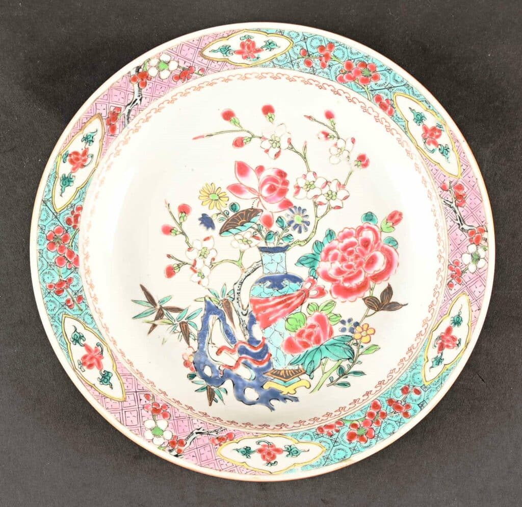 CHINE assiette creuse en porcelaine