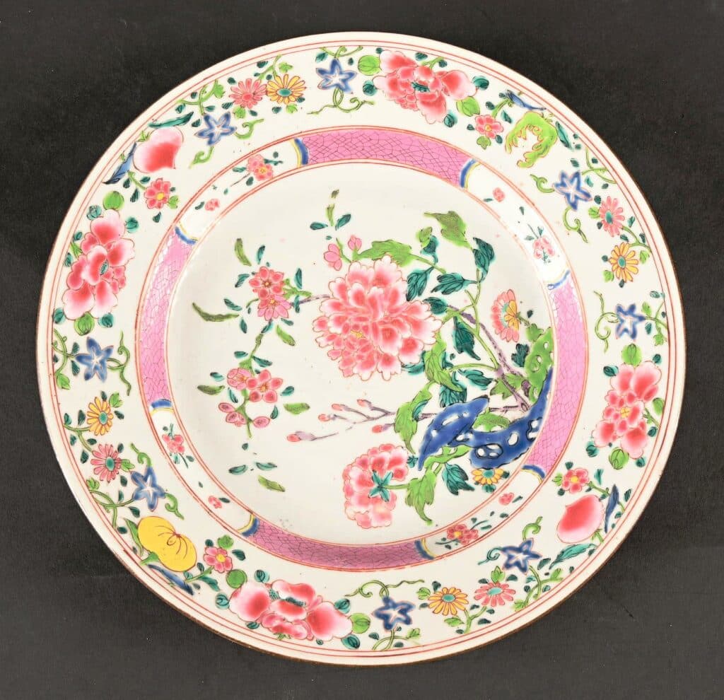 CHINE assiette creuse en porcelaine