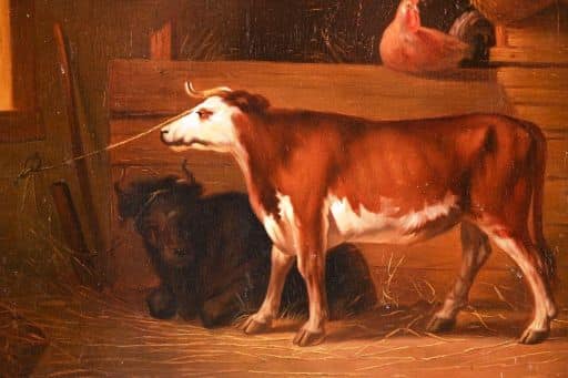 " Vache à l'étable"
