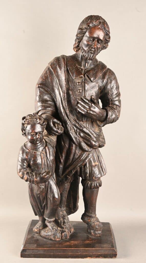 Saint Joseph éduquant l'enfant Jésus.