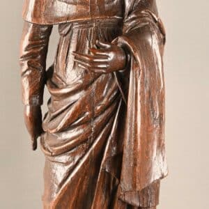 Sculpture en bois d'un Saint Apôtre.