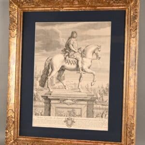 Gravure encadrée de Louis XIV