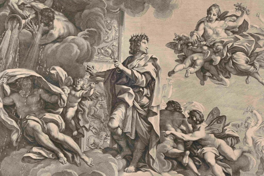 Gravure encadrée de Janus