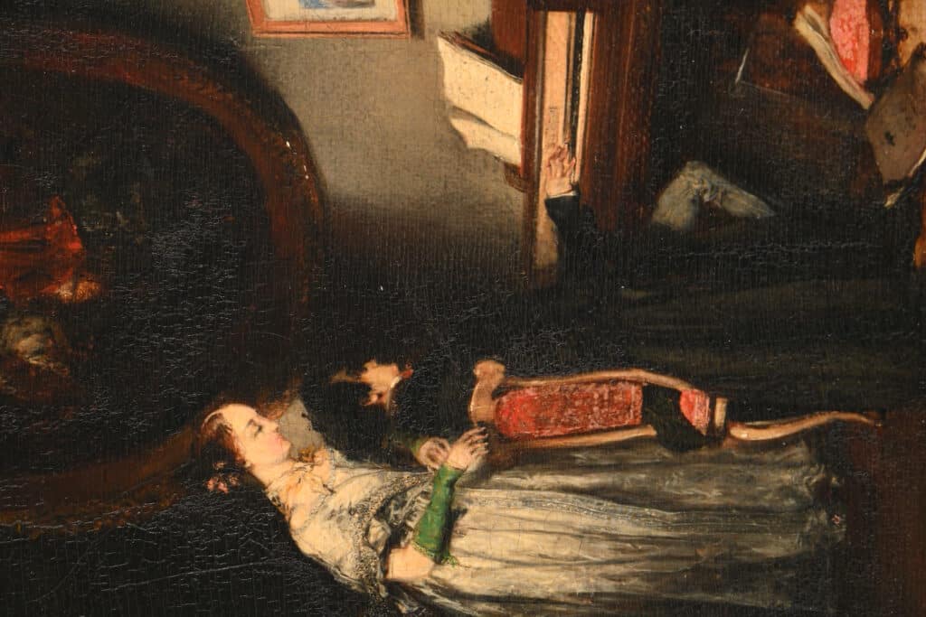 ANONYME XIXe "Le pianiste"
