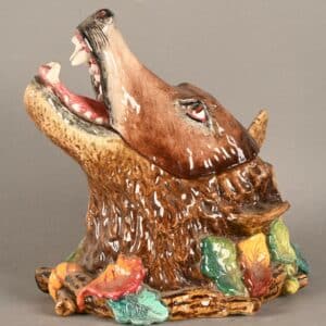 Gien Tête de Loup en terrine en barbotine