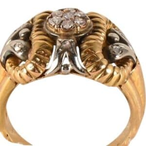 Bague ancienne en or et brillant