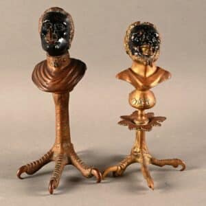 Paire de pyrogène allume-cigares en bronze doré