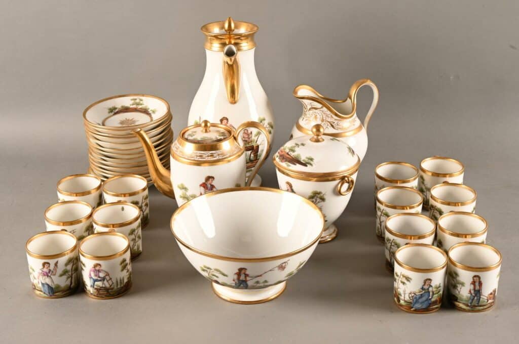 Porcelaine de Bruxelles Service à café