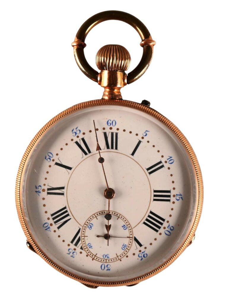 Montre gousset en or 18 K.