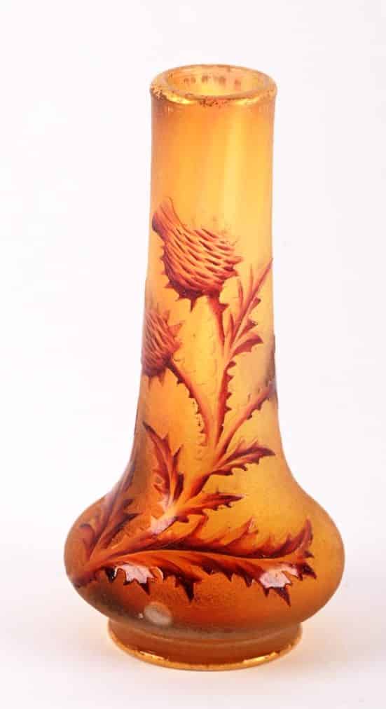 Daum - Nancy Petit vase soliflore en pâte de verre