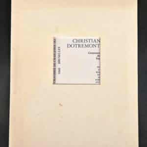 Christian DOTREMONT Livret