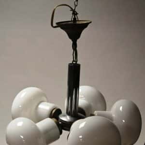 Luminaire vintage " Spoutnik" à 5 points de lumière.