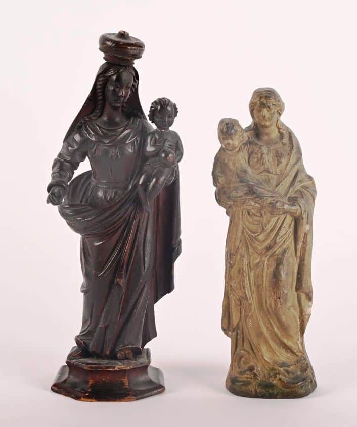 Paire de Madone à l'enfant Jésus.