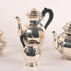 Delheid. Bruxelles Suite de 4 éléments en argent 800