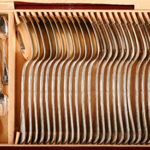 Couverts armoriés en argent