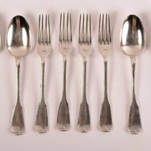 WOLFERS 4 cuillères et 4 fourchettes