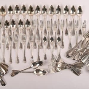 Partie de ménagère en argent