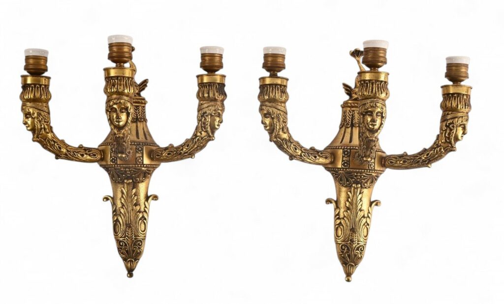 Paires d'appliques style Empire