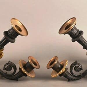 Paire d'appliques en bronze doré