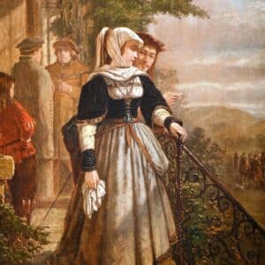 " Conversation sur le perron"