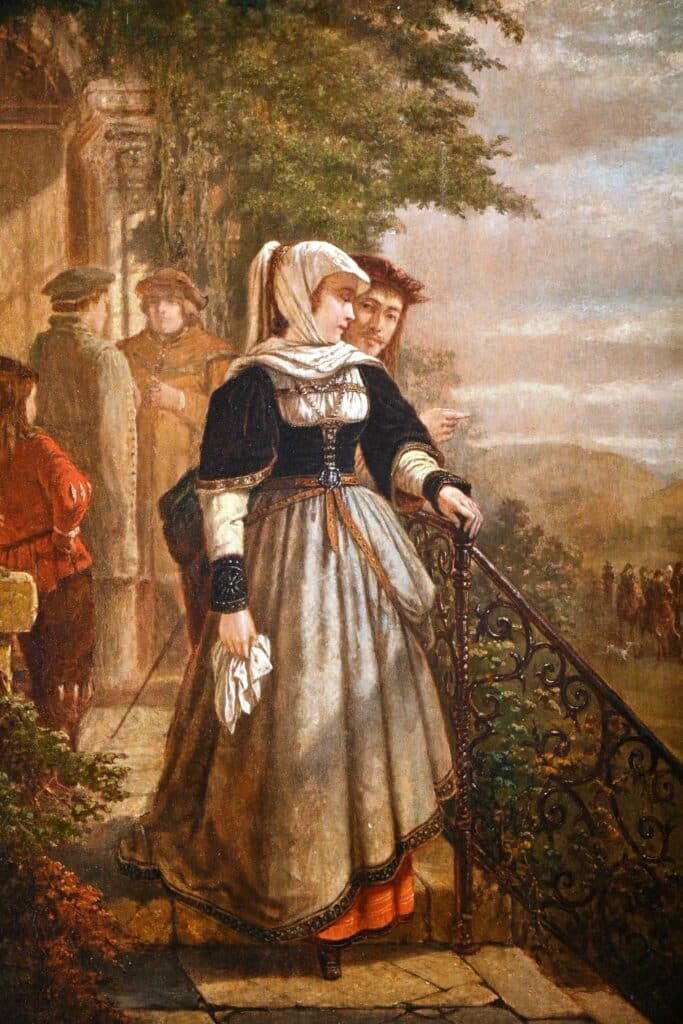 " Conversation sur le perron"