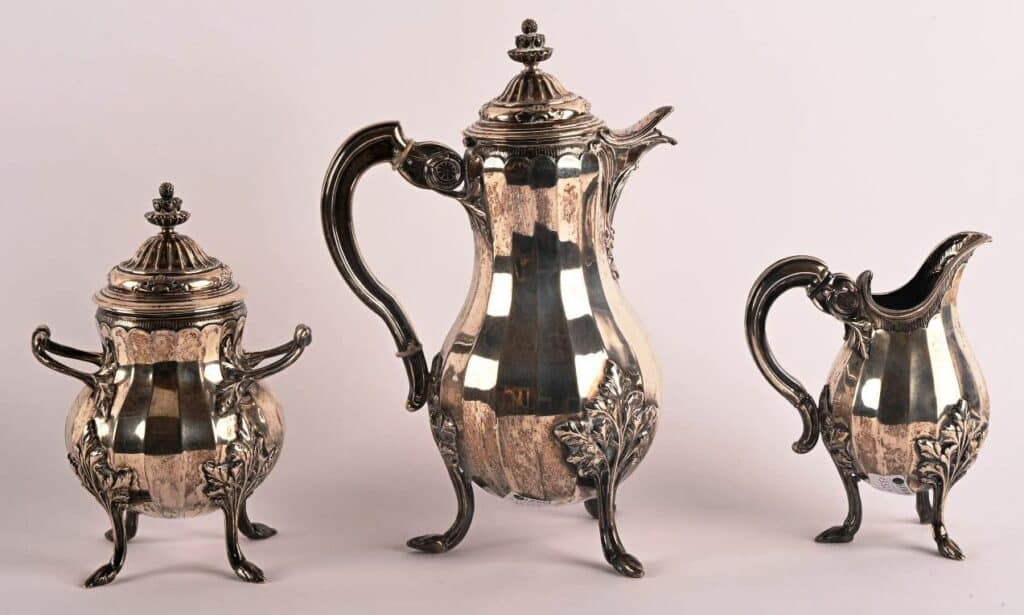 Partie de cabaret en argent 800 Wolfers/ Bruxelles