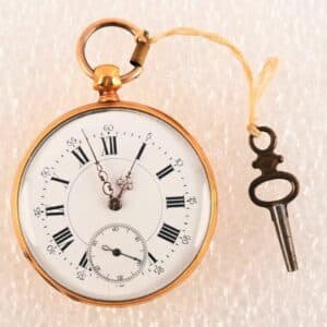 Montre gousset en or 18 K.