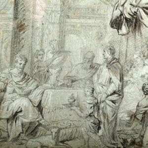 " Offrande au grand Farcy" Ecole française du 19 ème siècle.