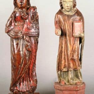 Deux sculptures en bois