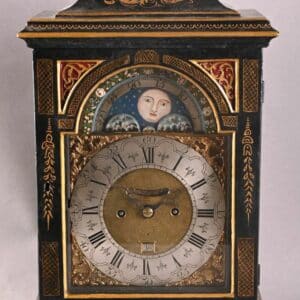 Pendule de table en bois peint Hollande 18e