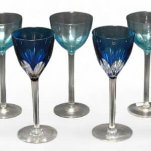 Suite de 9 verres couleurs VSL