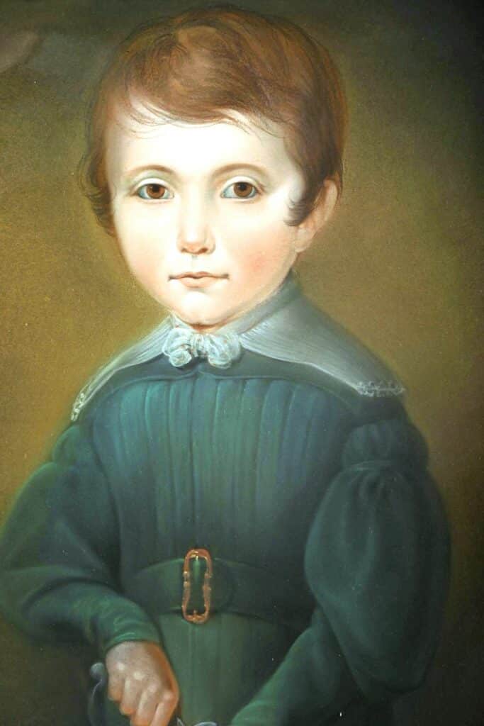 Pastel d'un jeune garçon