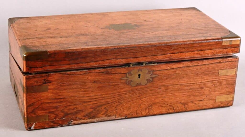 Grand écritoire de voyage en acajou