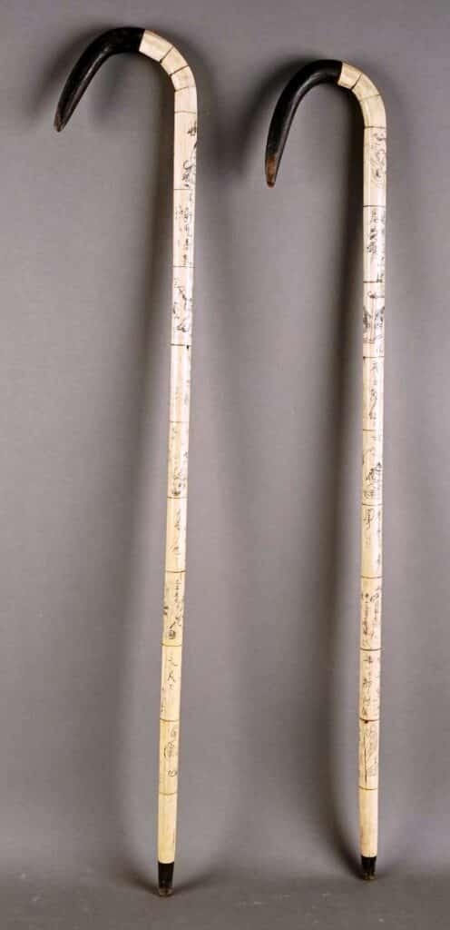 Paire de cannes