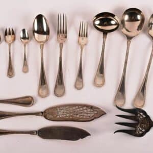 Partie de ménagère en argent