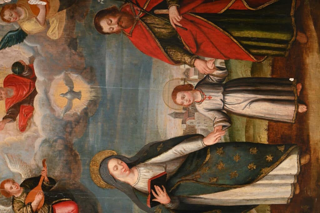 " La Sainte famille en trinité"