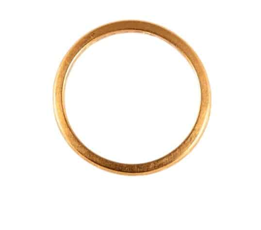 alliance en or jaune